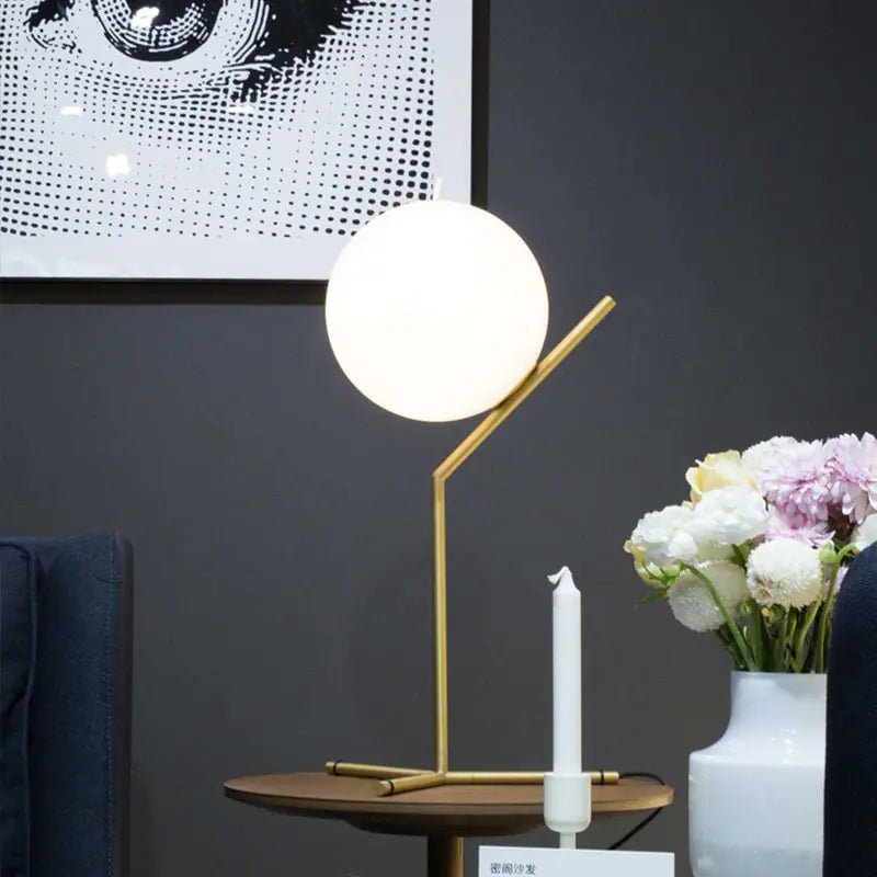 Modern Nordic Eye-Caring Gold Table Lamp for Rooms