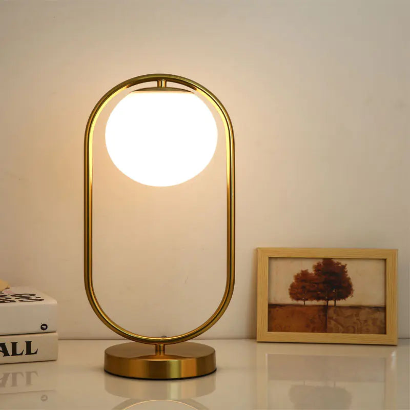 Modern Nordic Eye-Caring Gold Table Lamp for Rooms