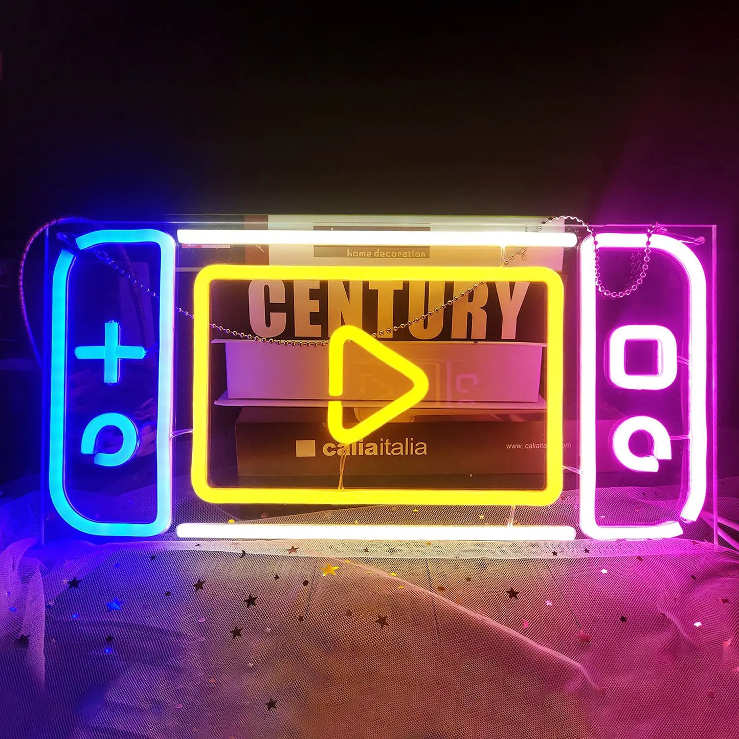 LED Neon Game Controller Basketball Wall Decor Light