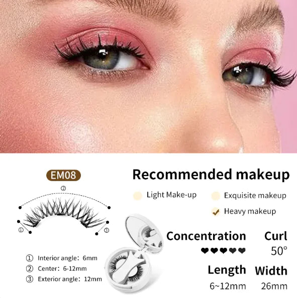 Magnetic Eyelash Kit with Storage & Applicator