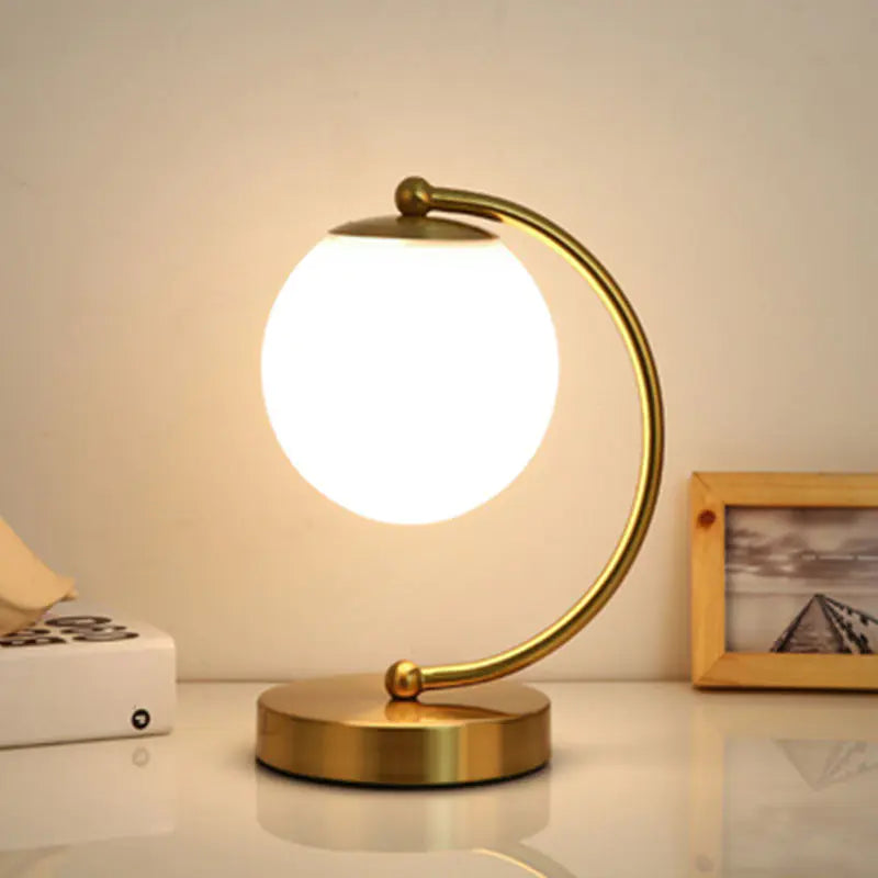 Modern Nordic Eye-Caring Gold Table Lamp for Rooms