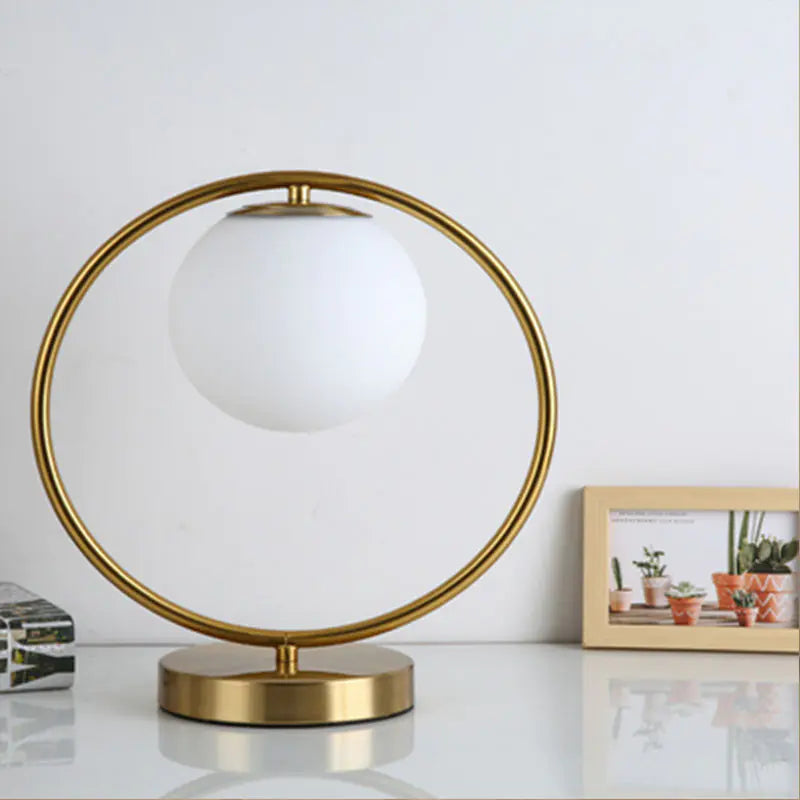 Modern Nordic Eye-Caring Gold Table Lamp for Rooms