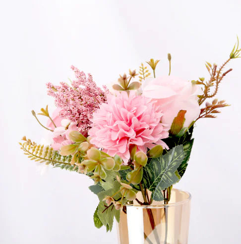 Artificial Flower Arrangement with Roses and Hydrangeas (One Piece)