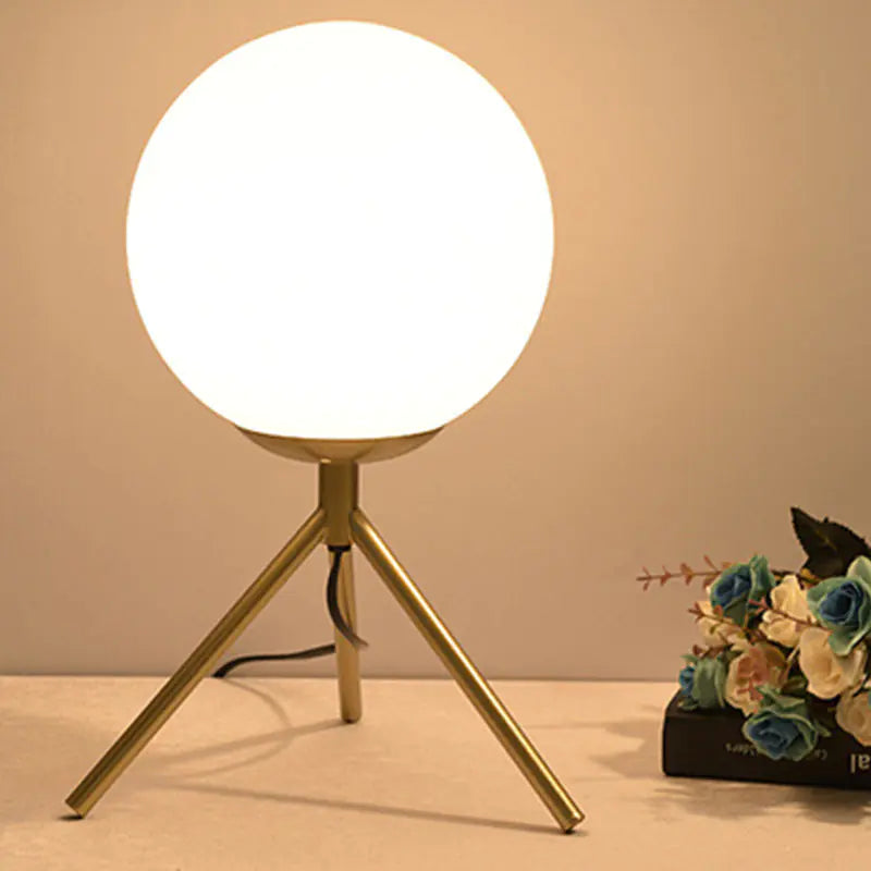 Modern Nordic Eye-Caring Gold Table Lamp for Rooms