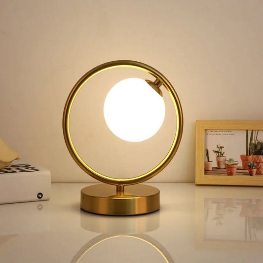 Modern Nordic Eye-Caring Gold Table Lamp for Rooms